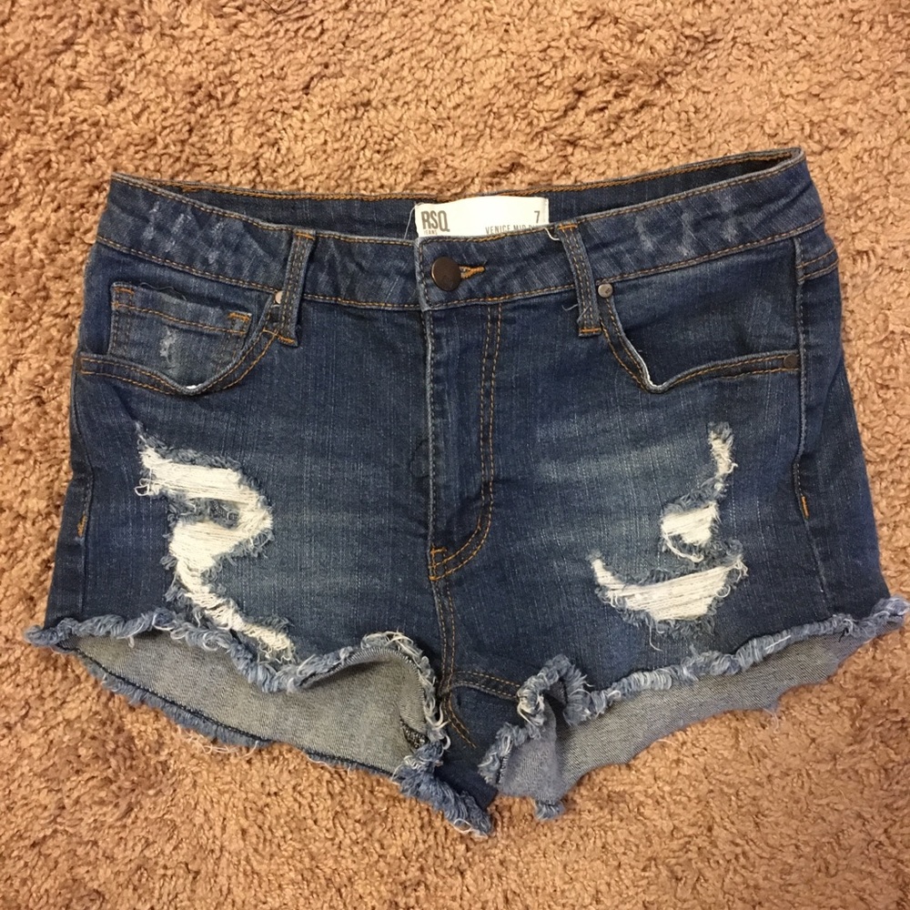 Jean Booty Shorts